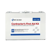 First Aid Only metal case front view showing rugged storage and quick access