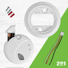 First Alert quick-connect plug close-up for easy no-rewire installation benefit