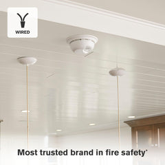 First Alert SMI100-AC installed on ceiling demonstrating whole-home coverage benefit