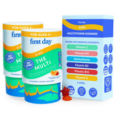 FIRST DAY bottle front view showing packaging and 60-day supply benefit