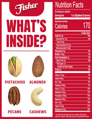 CHEF'S NATURALS Fisher close up of mixed nuts texture highlighting crunch
