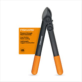 Fiskars 15-inch lopper front profile showing compact design and easy handling benefit