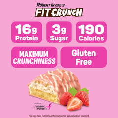 Fit Crunch bar held in hand to show real size and convenient portability