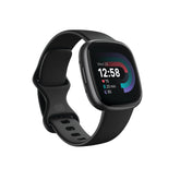 Fitbit Versa 4 front view showing clear display and benefit of easy readouts