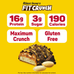 FitCrunch texture detail highlighting protein crisps and crunchy peanuts for satisfaction