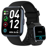 Fitpolo front view showing watch face and sleek black finish for stylish everyday wear
