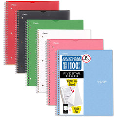 Five Star front cover in assorted colors showing durable protection and personalization