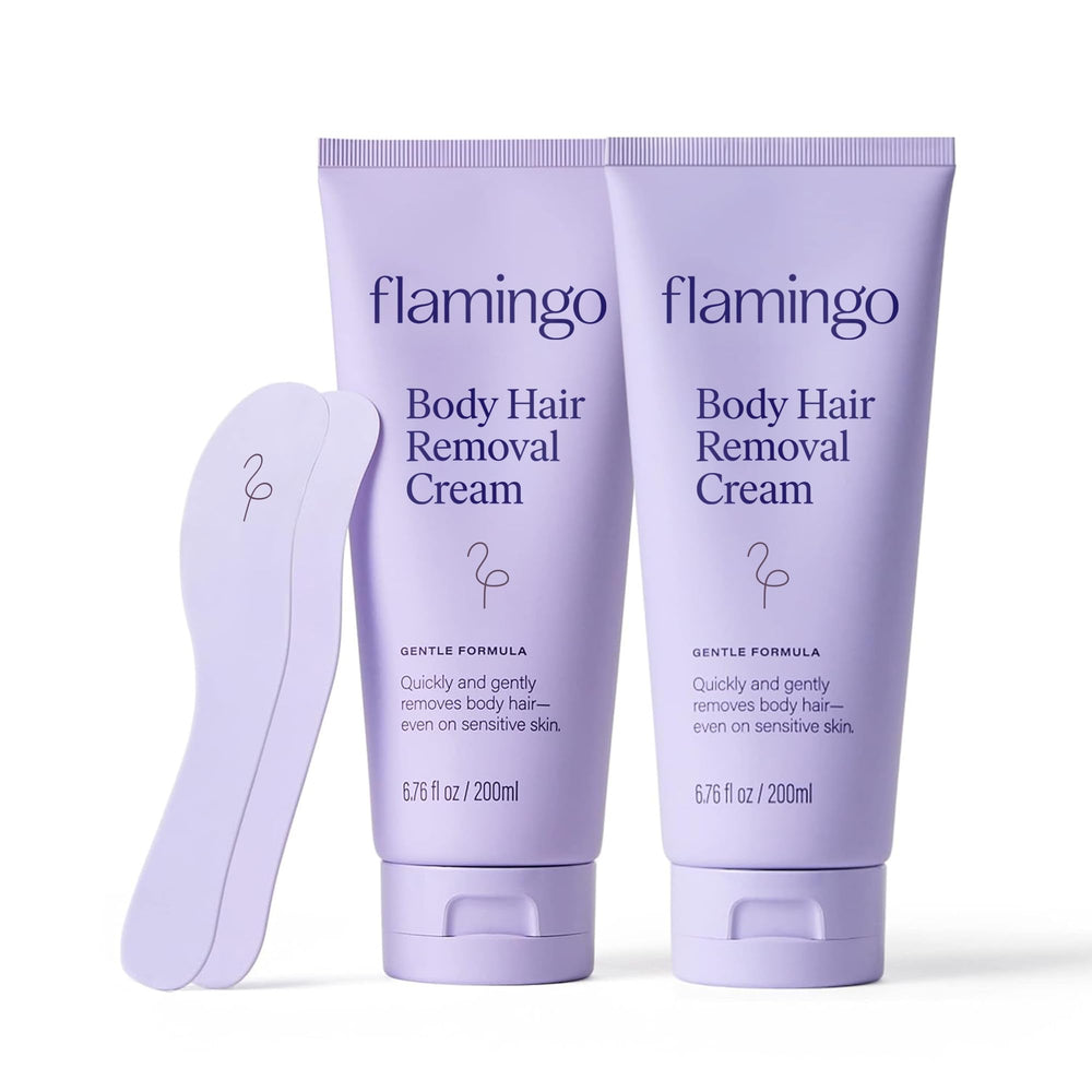 Flamingo front packaging showing product and benefits