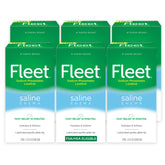 Fleet saline enema front packaging showing bottle and brand benefit rapid relief