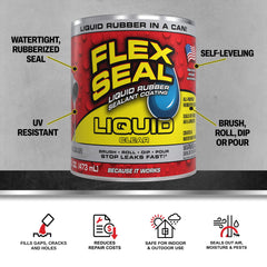 Flex Seal Liquid pouring clear coating demonstrating easy application and fast coverage