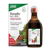 Floradix bottle front label showing brand and product benefit