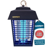 Flowtron front view of outdoor unit showing durable housing and zapper benefits