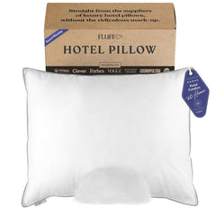 FluffCo Zen Fluff queen front view showing plush hotel-style comfort
