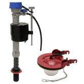 Fluidmaster front packaging showing kit contents and quick benefits