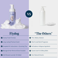 Flydog Pretty Kitty foam texture close-up cleans without water effectively