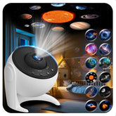 FlyLily front view of planetarium projector showing lens and housing for crisp displays