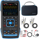 FNIRSI front panel display showing dual‑channel waveforms and clear controls for fast setup