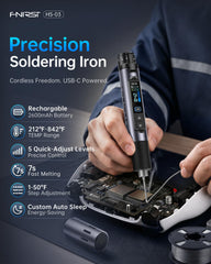 FNIRSI HS-03 IPS display bright and clear for easy temperature reading