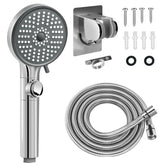 FOCSPROD front view of shower head kit showing complete contents and quick upgrade benefit