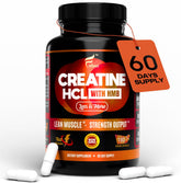 FOLONA front bottle view showing vegan creatine HCl HMB formula benefits