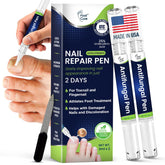 FOOT CURE front packaging showing two nail repair pens, convenient travel pack