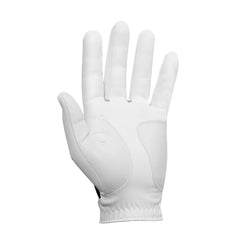 FootJoy WeatherSof back-of-hand PowerNet mesh close-up showing breathability benefit