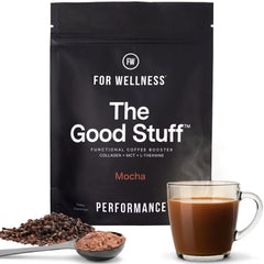 For Wellness front packaging showing mocha creamer benefits