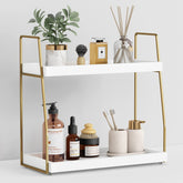 Forbena front view of organizer showing neat countertop storage and elegant style