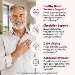 ForestLeaf supplement facts label showing organic ingredients and tested purity benefit