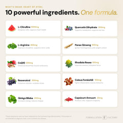 Formulation Factory serving size shown in palm for scale and convenience
