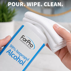 ForPro used to clean a circuit board showing fast evaporation and residue-free result