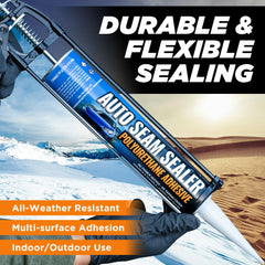FORTIVO close-up of sealant bead texture demonstrating smooth, gap-filling adhesion for panels