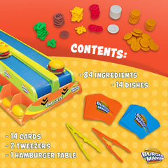 Fotorama two players racing to build burgers demonstrating competitive fun and skill