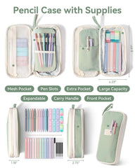 Four Candies green organizer closed, durable and water-resistant for protection