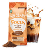 Four Sigmatic front packaging showing 12oz bag and branding for easy identification