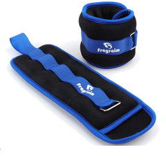 Fragraim blue ankle weights front packaging showing pair and weight label for easy selection