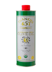 Frankies 457 front tin showing label and organic Sicilian origin, enhances pantry appeal