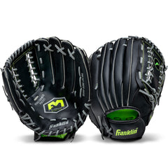 Franklin Sports close-up of pre-formed pocket highlighting secure catch feel and quick break-in