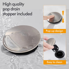 Fransiton handle close-up shows ceramic cartridge for precise, drip-free control