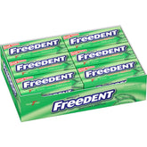 Freedent pack front view showing peppermint branding and stick count benefit