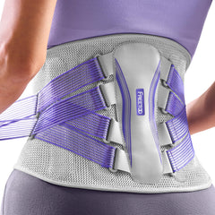 FREETOO front view hip belt showing secure fit and posture benefit