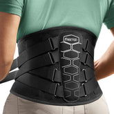 FREETOO front view of lumbar brace showing full support and posture benefit