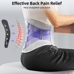 FREETOO removable lumbar pad detail showing customizable cushioning