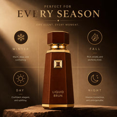 French Avenue Liquid Brun close-up of perfume liquid color revealing rich amber tones