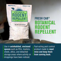 Fresh Cab open pouch with plant fibers visible for natural deterrence