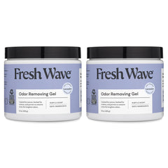 Fresh Wave front packaging showing two lavender gel jars and natural odor control benefit