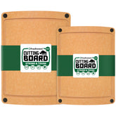 Freshware front view of two-board set showing natural finish and packaging, ideal for gifting