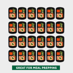 Freshware lid close-up displaying airtight seal for spill protection