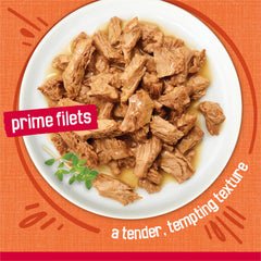 Friskies three-can stack, convenient multi-pack for regular feeding routines