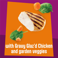 Friskies salmon chunky morsel detail highlighting meaty pieces and enticing texture